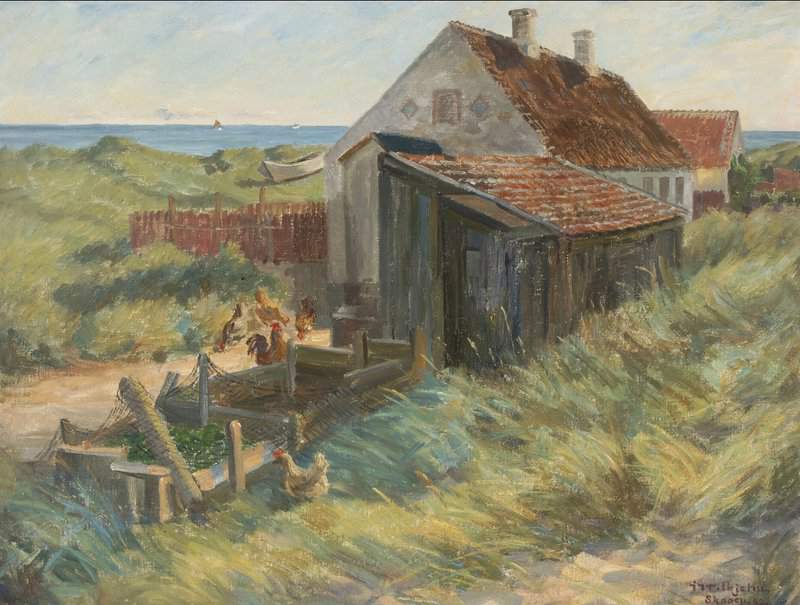 Wilhjelm Johannes A Fisherman S House In Skagen 1932 canvas print