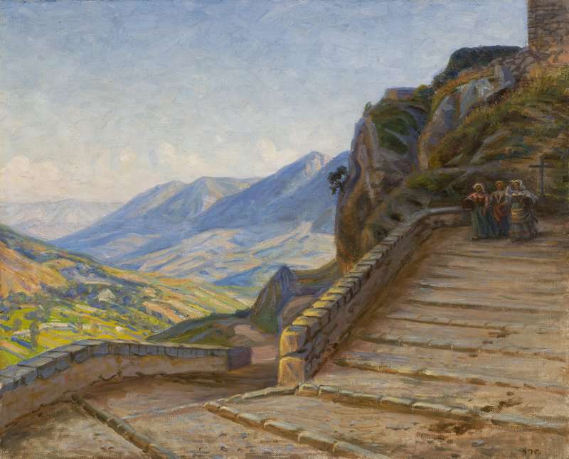 Wilhjelm Johannes Landskab Fra Civita D Antino Ca. 1895 1900 canvas print