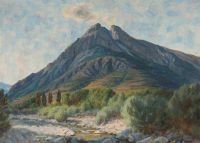 Wilhjelm Johannes Mountain Scener canvas print