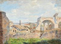 Wilhjelm Johannes View From The Palatine Hill In Rome 1914