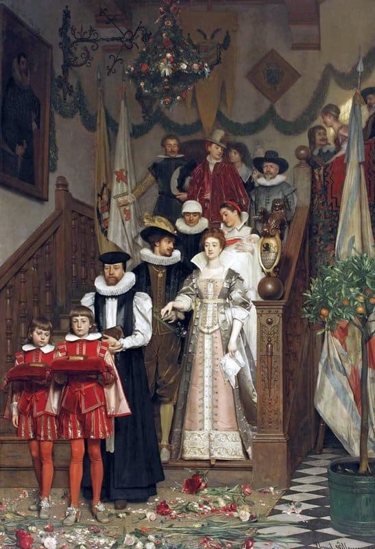 Willems Florent Le Depart Pour Le Bapteme 1880 canvas print