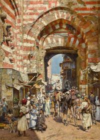 William Logsdail Bab Zuweila Cairo 1887 canvas print