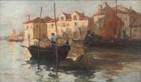 Williams Terrick John On The Canal Venice 1902 canvas print