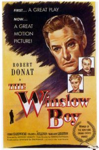 Stampa su tela del poster del film Winslow Boy 1948