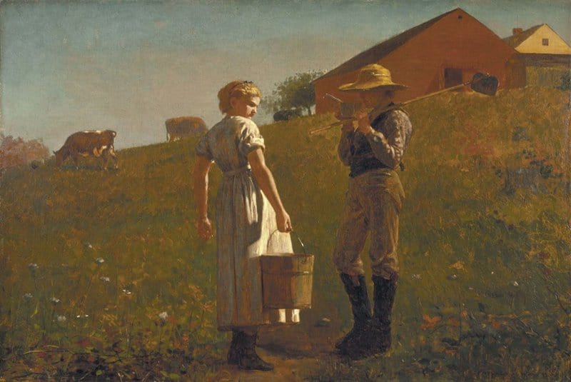 Tableaux sur toile, reproduction de Winslow Homer A Temperance Meeting 1874