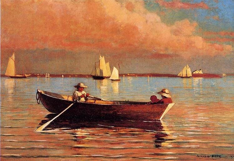 Tableaux sur toile, reproduction de Winslow Homer Gloucester Harbor 1873