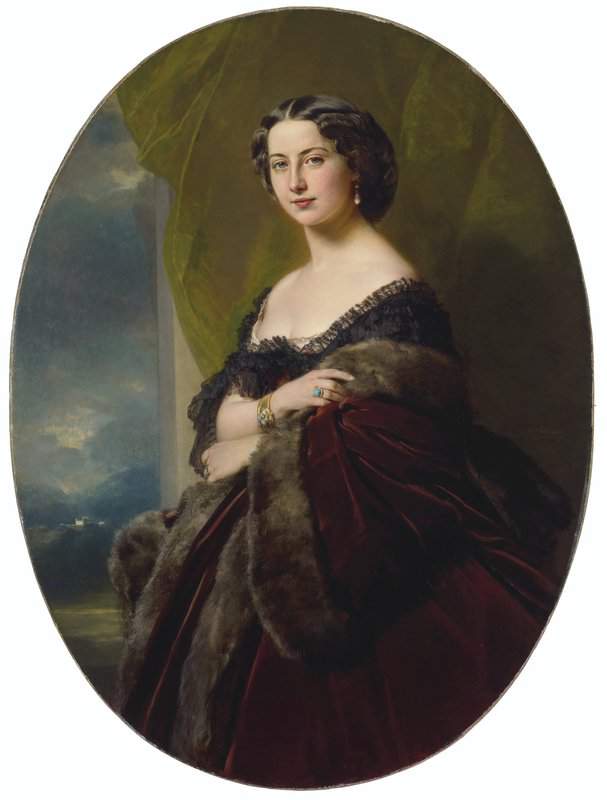 Winterhalter Franz Xaver Baronne Octavie De Lowenthal Nee Wylezynska 1859 canvas print