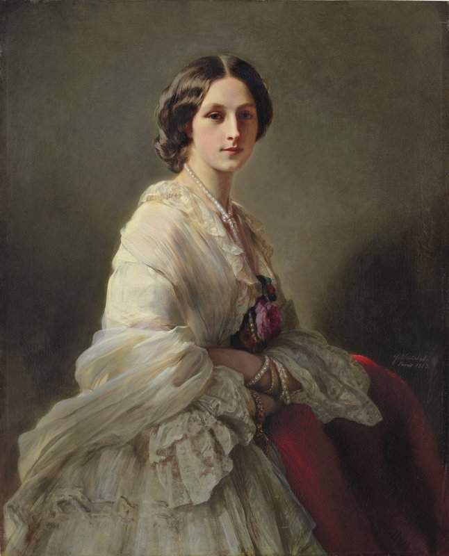 Winterhalter Franz Xaver Countess Orlov Denisov Nee Elena Ivanovna Tchertkova Later Countess Peter Andreievitch Shuvalov canvas print