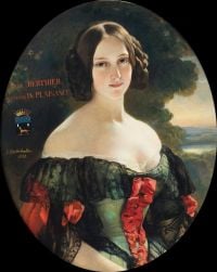 Winterhalter Franz Xaver Portrait Of Anna Berthier Countess Of Plaisance canvas print