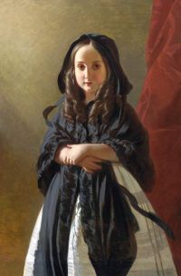 Winterhalter Franz Xaver Portrait Of Charlotte Of Belgium Daughter Of King Leopold I canvas print