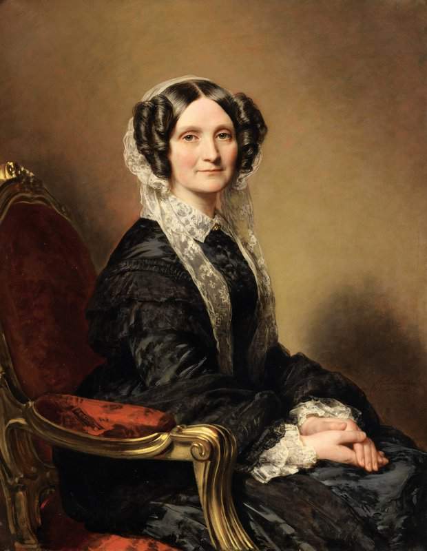 Winterhalter Franz Xaver Portrait Of Mrs Francois Delessert 1851 canvas print