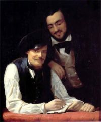 Winterhalter Franz Xaver Self Portrait With The Artist S Brother Franz Xaver Winterhalter canvas print