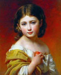 Winterhalter Franz Xaver Simplicity 1843 canvas print