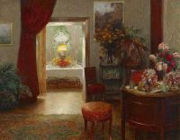 Wisinger Florian Olga Interior With View Of A Festively Decorated Table canvas print