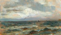 لوحة Wisinger Florian Olga On The North Sea مطبوعة على القماش