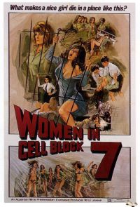 Femmes dans Cellblock 7 1972 Affiche de film
