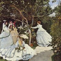 Vrouwen in de tuin door Monet