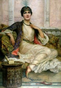 Wontner William Clarke Jade Necklace For An Eastern Princess 1908 canvas print