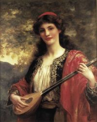 Wontner William Clarke The Lute Player 1905 canvas print