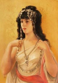 Wontner William Clarke Young Woman In Oriental Dress canvas print