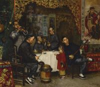 Wores Theodore Chinese Musicians 1884 canvas print