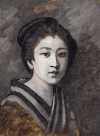 Trägt Theodore Japanese Maiden Leinwanddruck