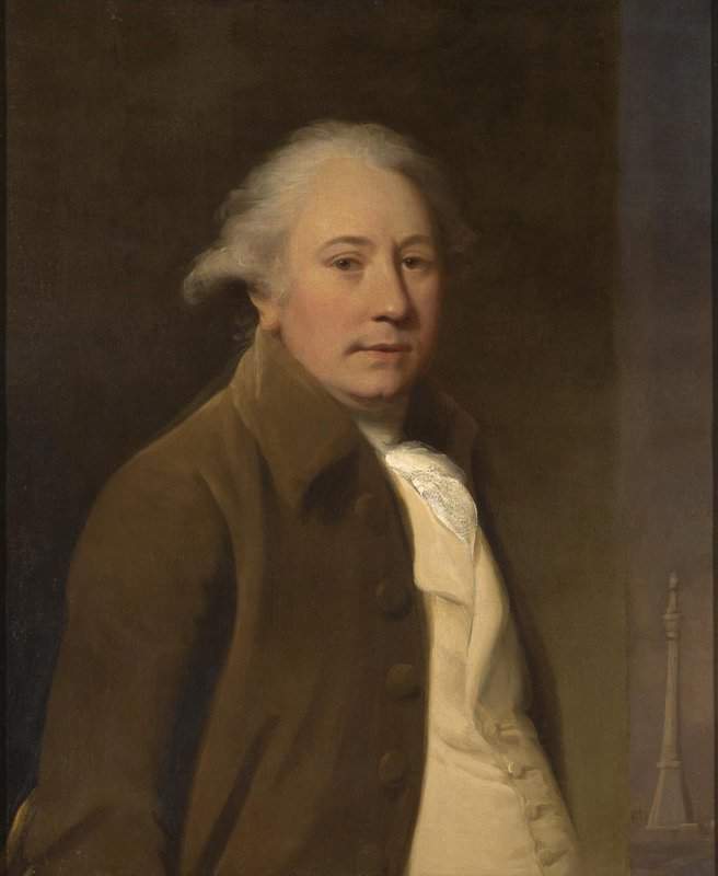 Wright Of Derby Joseph Portrait Of Joseph Wright Of Derby canvas print