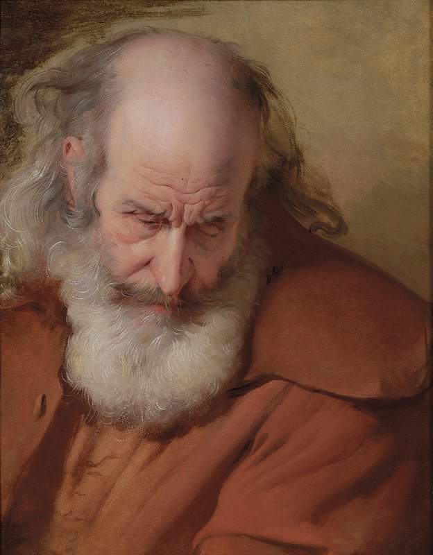 Wright Of Derby Joseph Study Of The Head Of John Stavely For The Old Man Grieving Over His Ass From Laurence Sterne S A Sentimental Journey Ca. 1770 canvas print