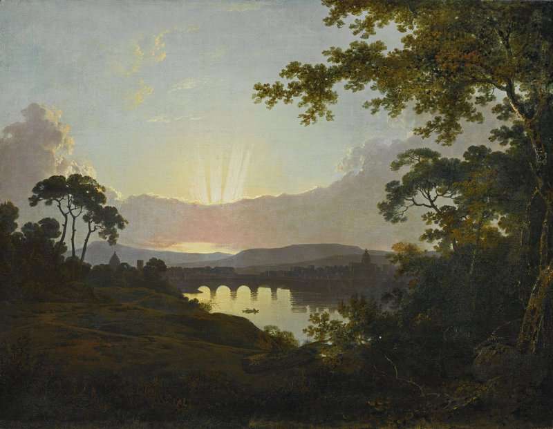 Wright Of Derby Joseph View Of Florence And The Arno Looking West Ca. 1775 canvas print