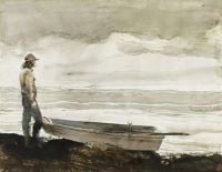 Wyeth Andrew Bruce And His Punt 1985 canvas print