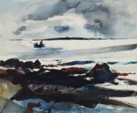 Wyeth Andrew Fishermen Coming Ashore 1939 canvas print