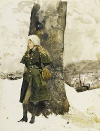 Wyeth Andrew In The Orchard canvas print