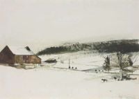 Wyeth Andrew Kuerner S 1966 canvas print