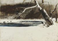 Wyeth Andrew Open Water 1977 canvas print