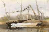 Wyeth Andrew River Boat 1963 canvas print