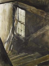 Wyeth Andrew Stair Window 1954 canvas print