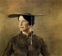 Wyeth Andrew Woman In A Hat