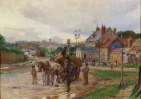 Wyllie Charles William The Road To Rochester Kent 1904 canvas print