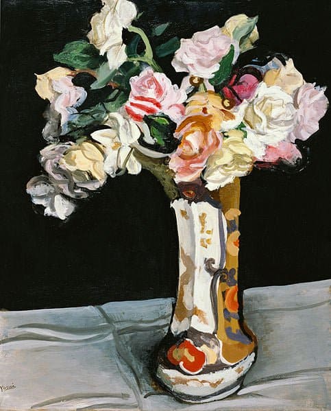 Tableaux sur toile, reproduction de Yasui S Tar Roses 1932