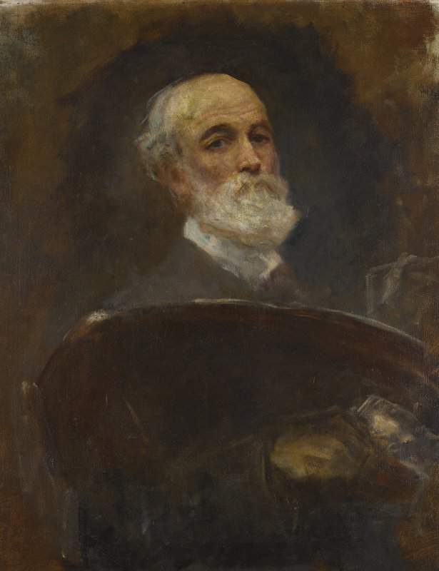 Yeats Anne Butler Self Portrait Holding A Palette 1907 canvas print