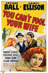 No puedes engañar a tu esposa 1940 póster de película