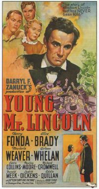 Il giovane signor Lincoln 1939 poster del film