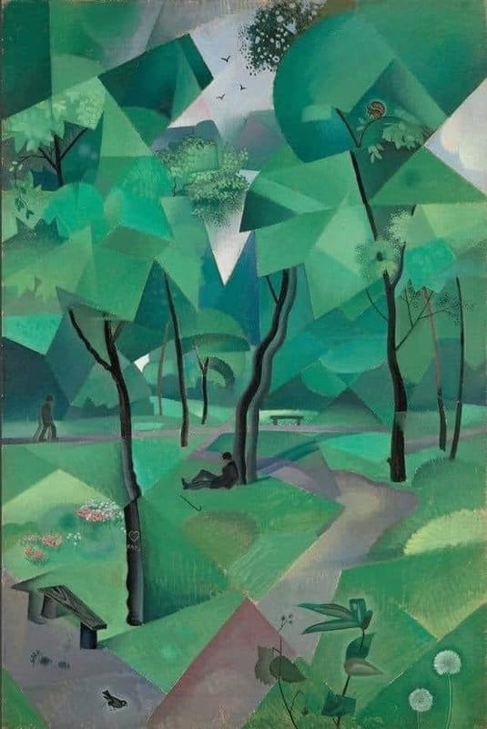 Tableaux sur toile, reproduction de Yuriy Annenkov June Forest - 1918