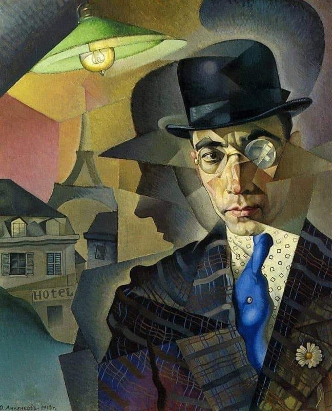 Yury Annenkov Portrait Of The Photographer Ma Sherling canvas print