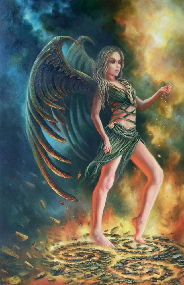 Z Aro W Diana I Was - I Am - I Will Be canvas print