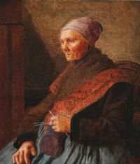 Zahrtmann Kristian امرأة من قماش Amager مطبوع