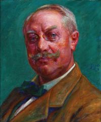 Zahrtmann Kristian Portr T Af Gross. طباعة قماش هولم 1916