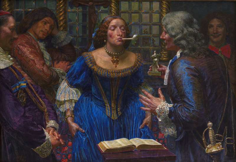 Zahrtmann Kristian Queen Christina In Palazzo Corsini 1908 canvas print
