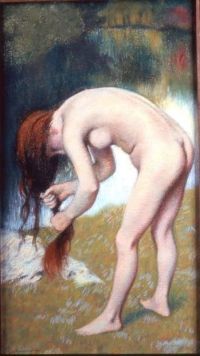 Zandomeneghi Federico Nude Woman Dries Her Hair canvas print