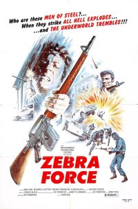 Zebra Force 01 Movie Poster canvas print
